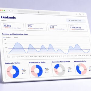 leakonic ecommerce analytics dashboard template starter