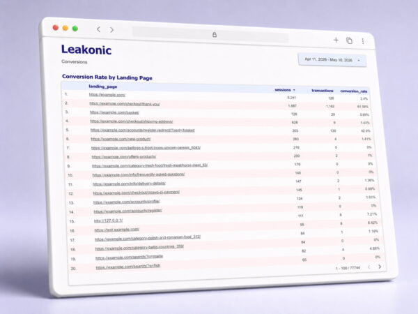 leakonic starter cr by landing page dashboard template
