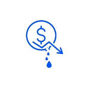 revenue loss icon