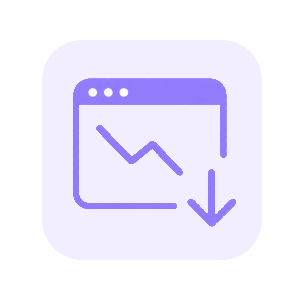 traffic drops icon